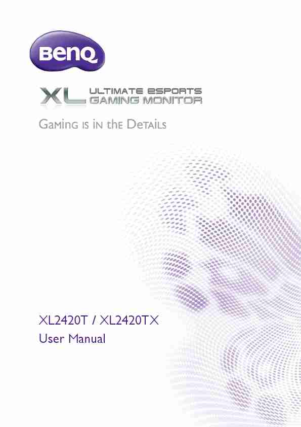 BenQ Video Gaming Accessories XL2420T  XL2420TX-page_pdf